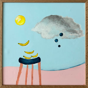 Maleri i ramme 40x40 cm