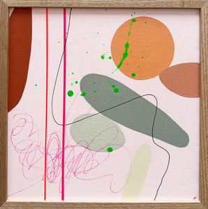 Maleri i ramme 30x30 cm