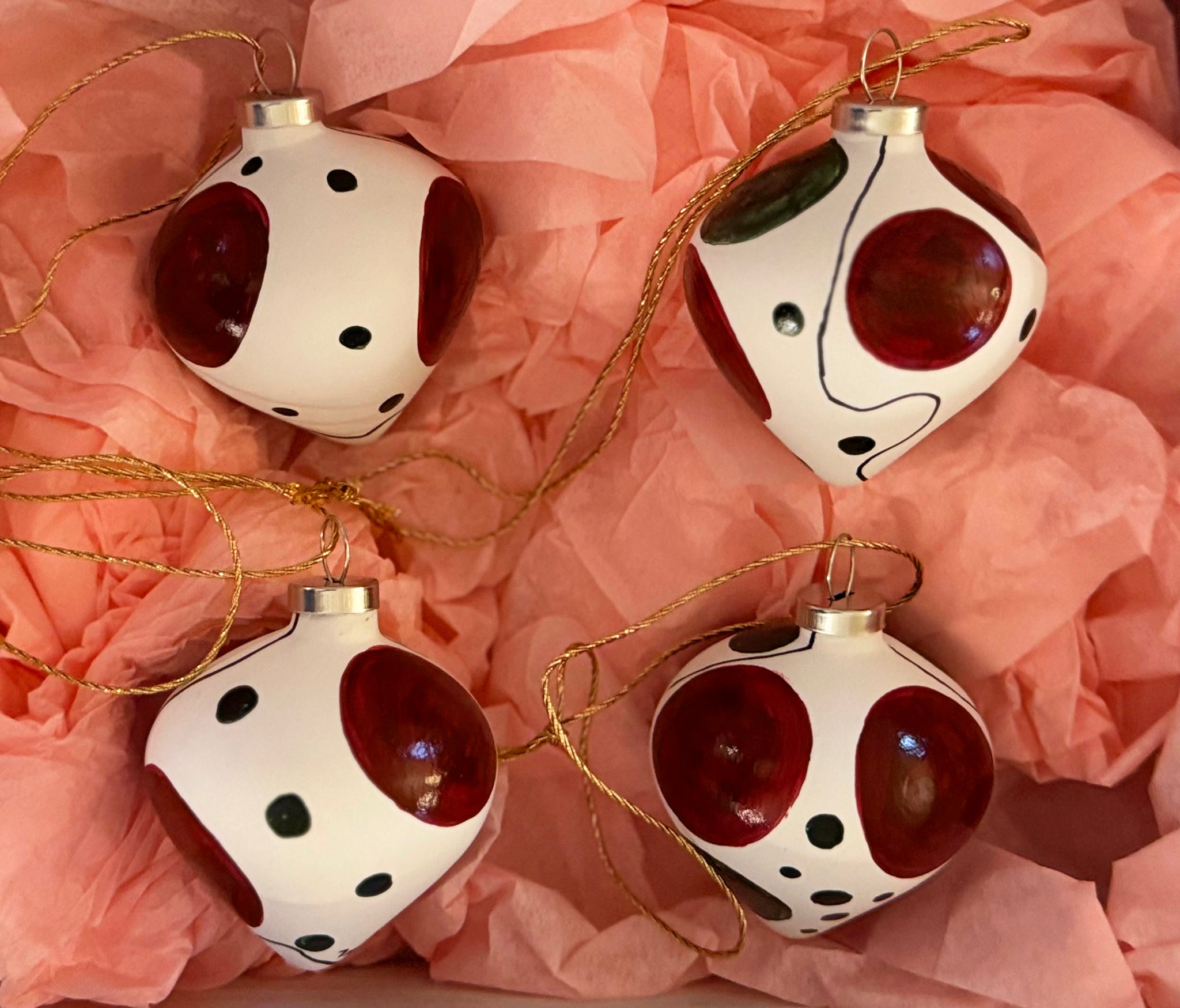 Julekugler - Æske m/4 stk.