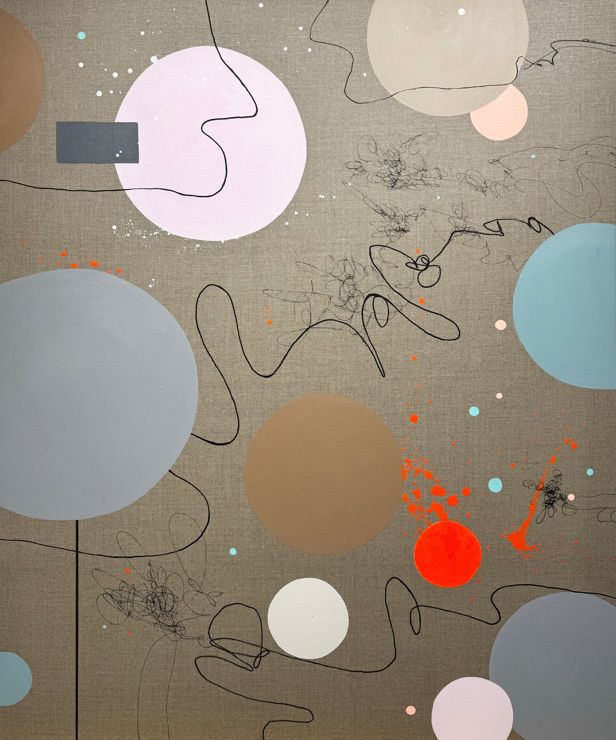 Bubble story 100x120 cm