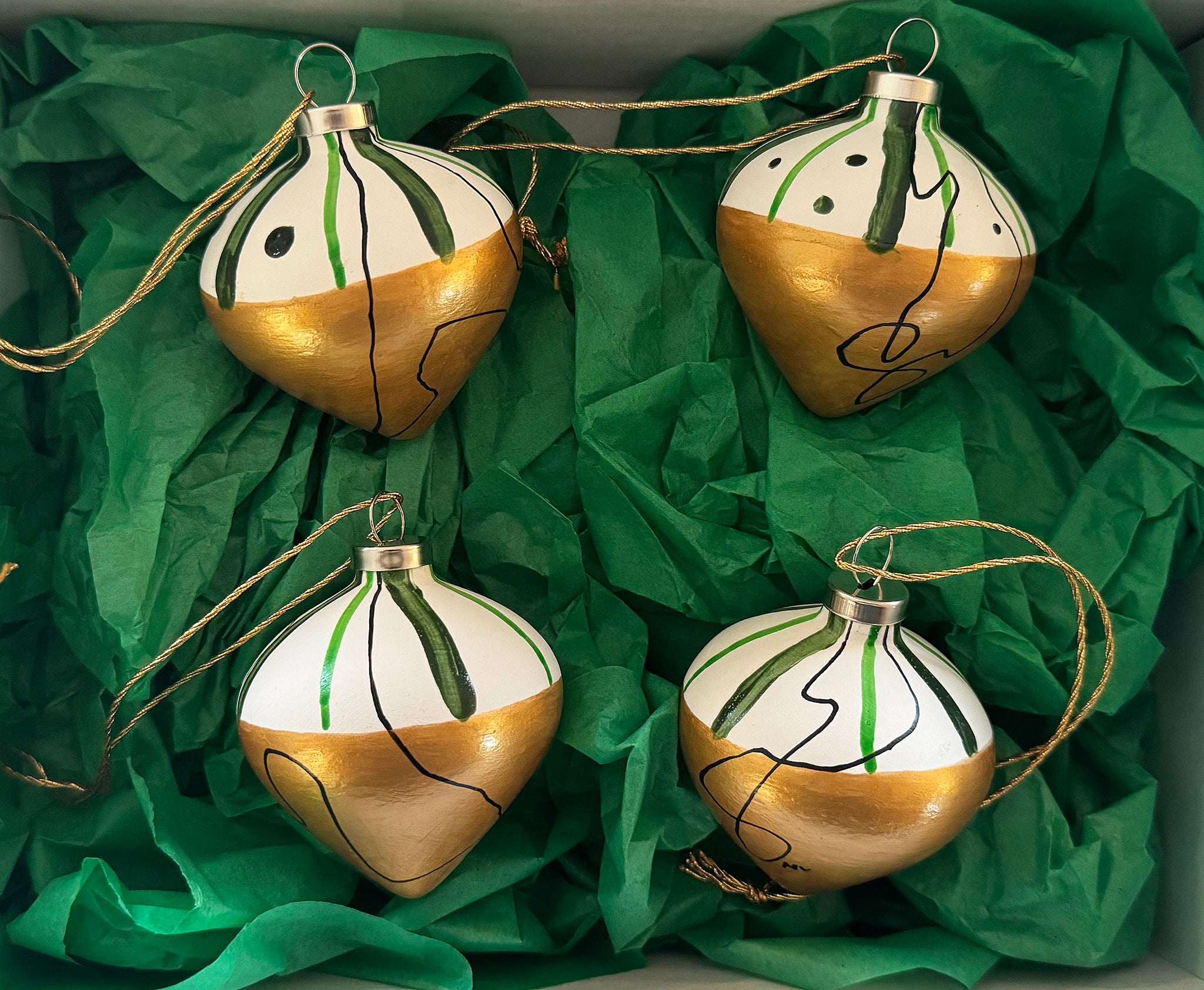 Julekugler - Æske m/4 stk.