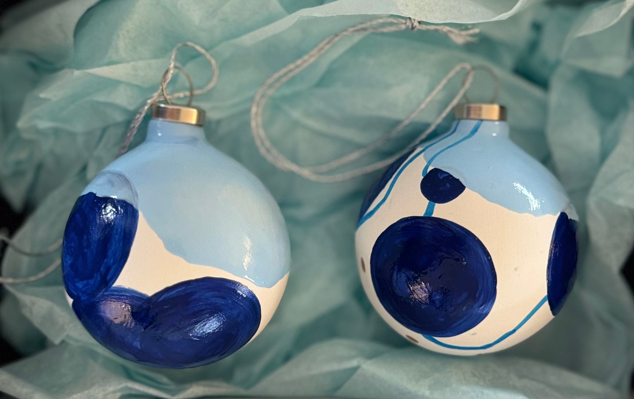 Julekugler - Æske m/2 stk.