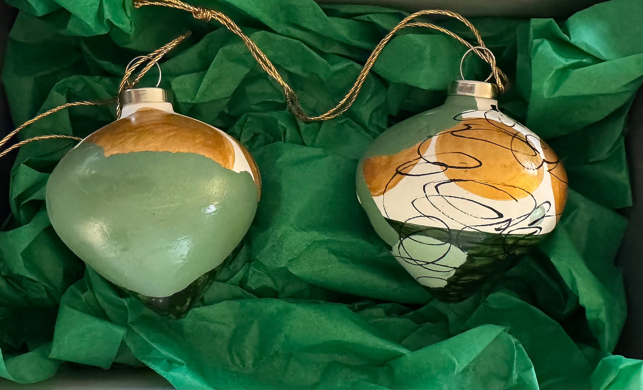 Julekugler - Æske m/2 stk.