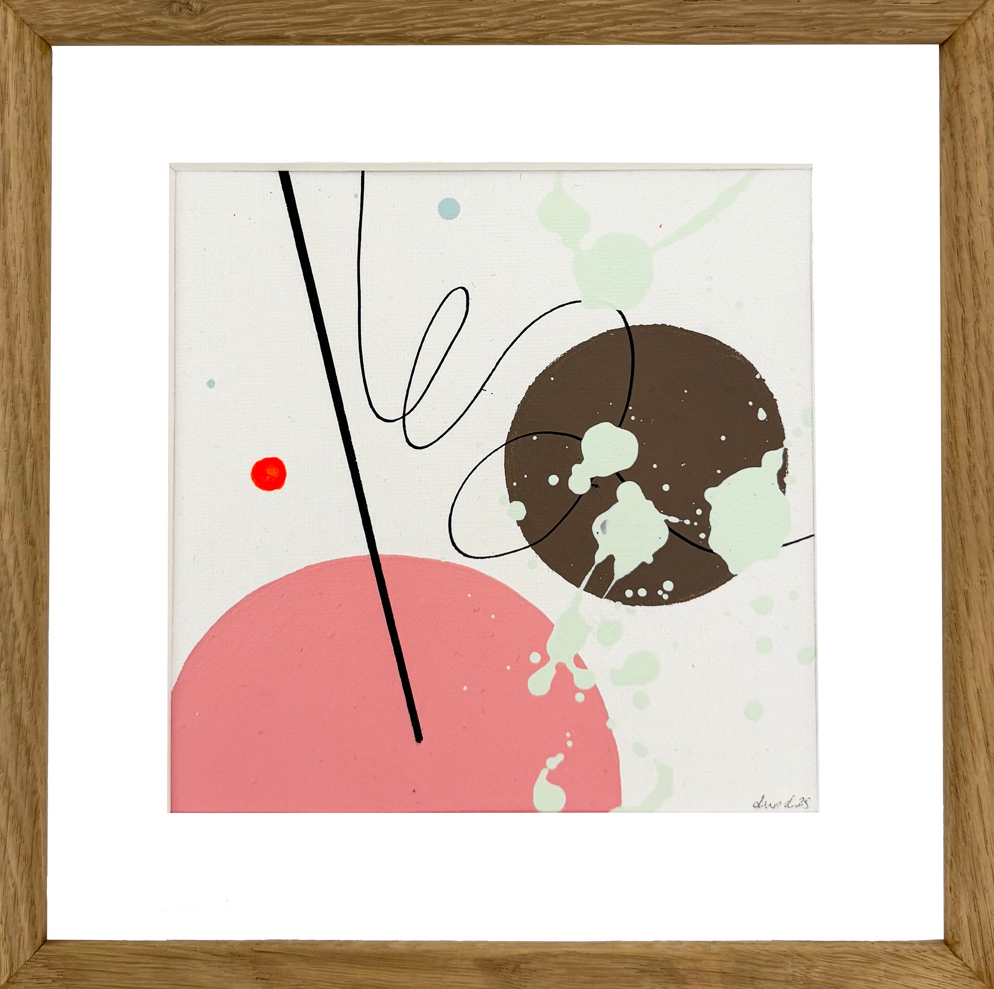Maleri i ramme 20x20 cm