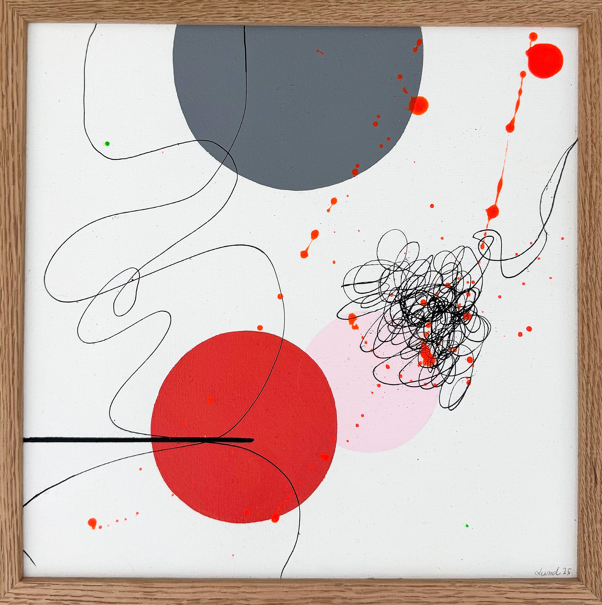 Maleri i ramme 30x30 cm
