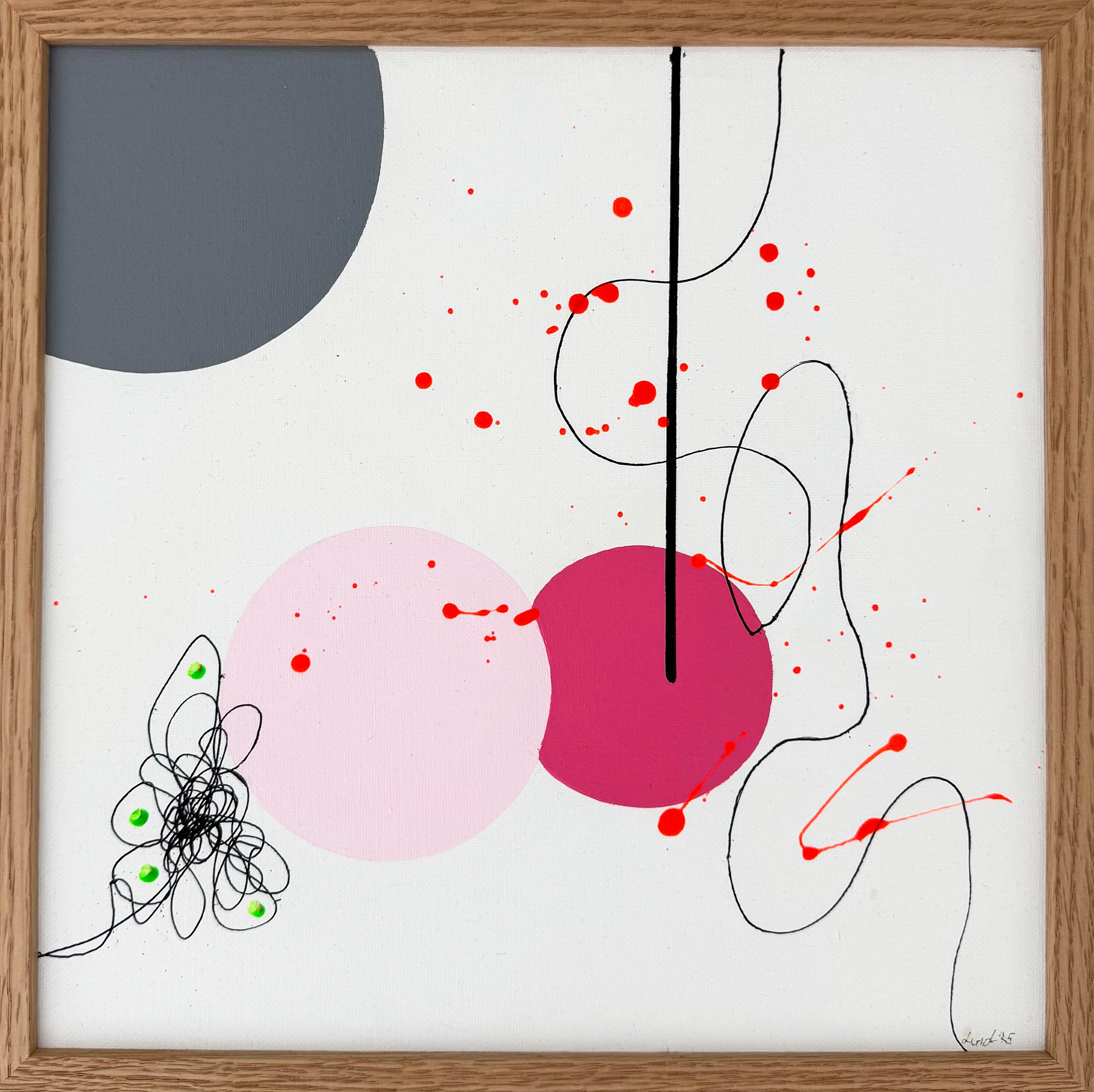 Maleri i ramme 30x30 cm