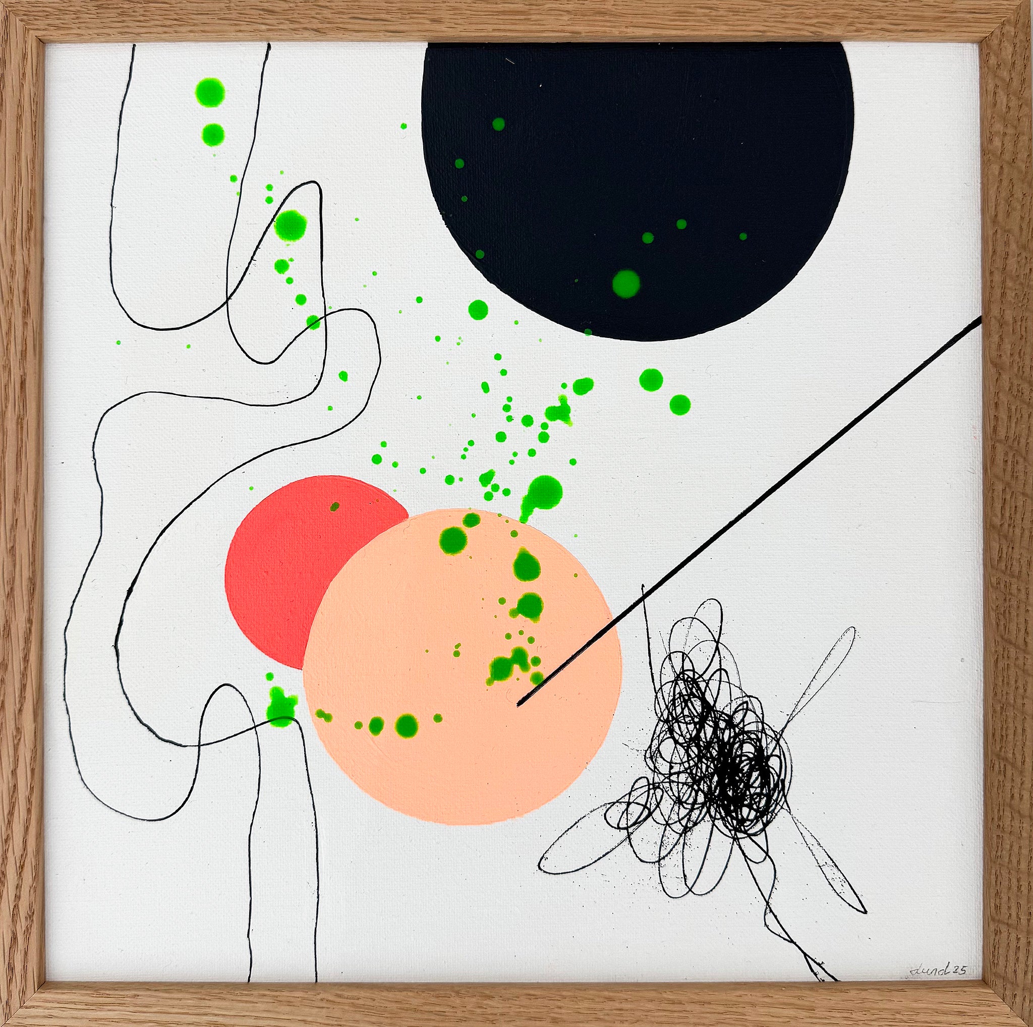 Maleri i ramme 30x30 cm