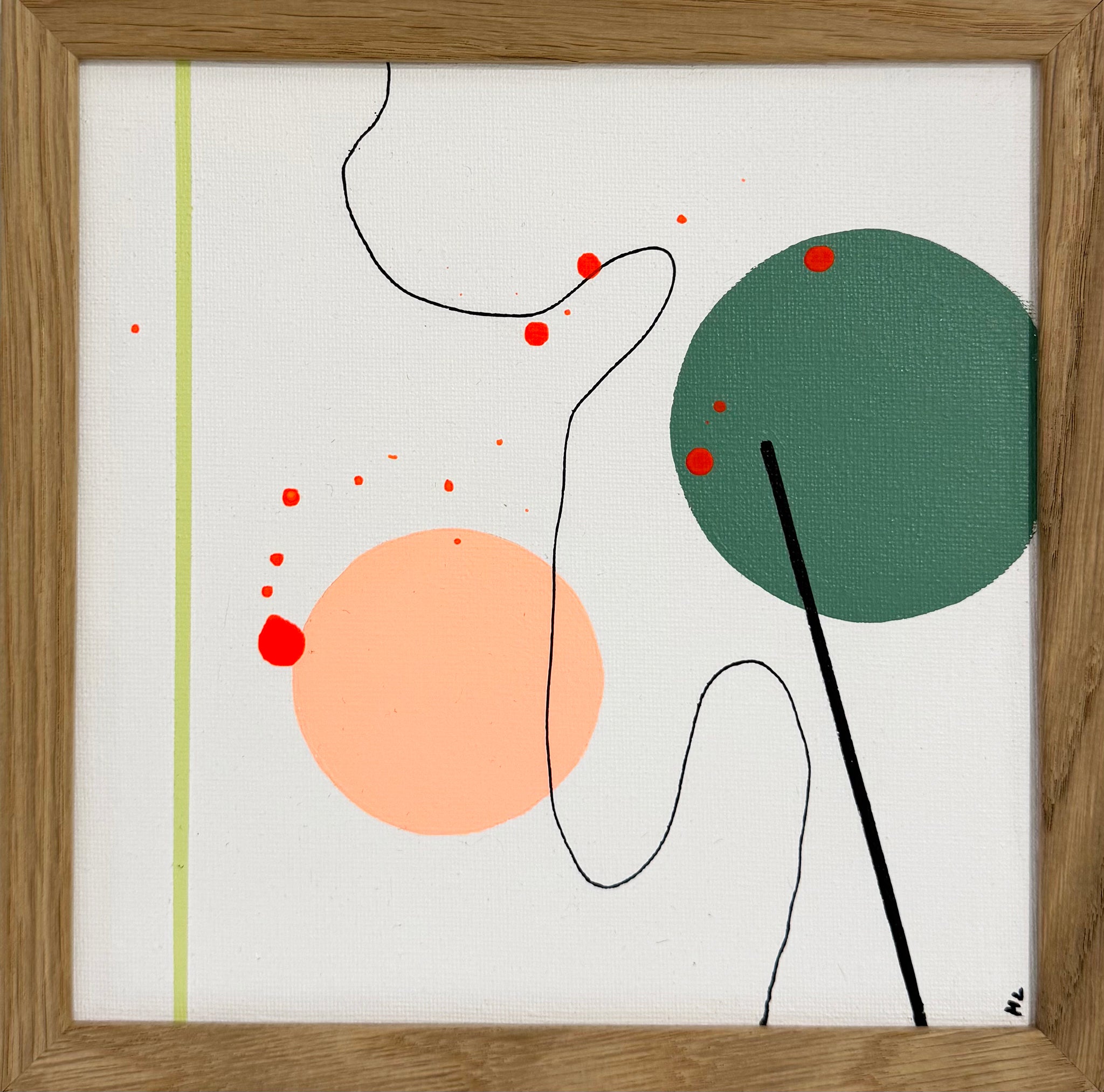 Maleri i ramme 20x20 cm