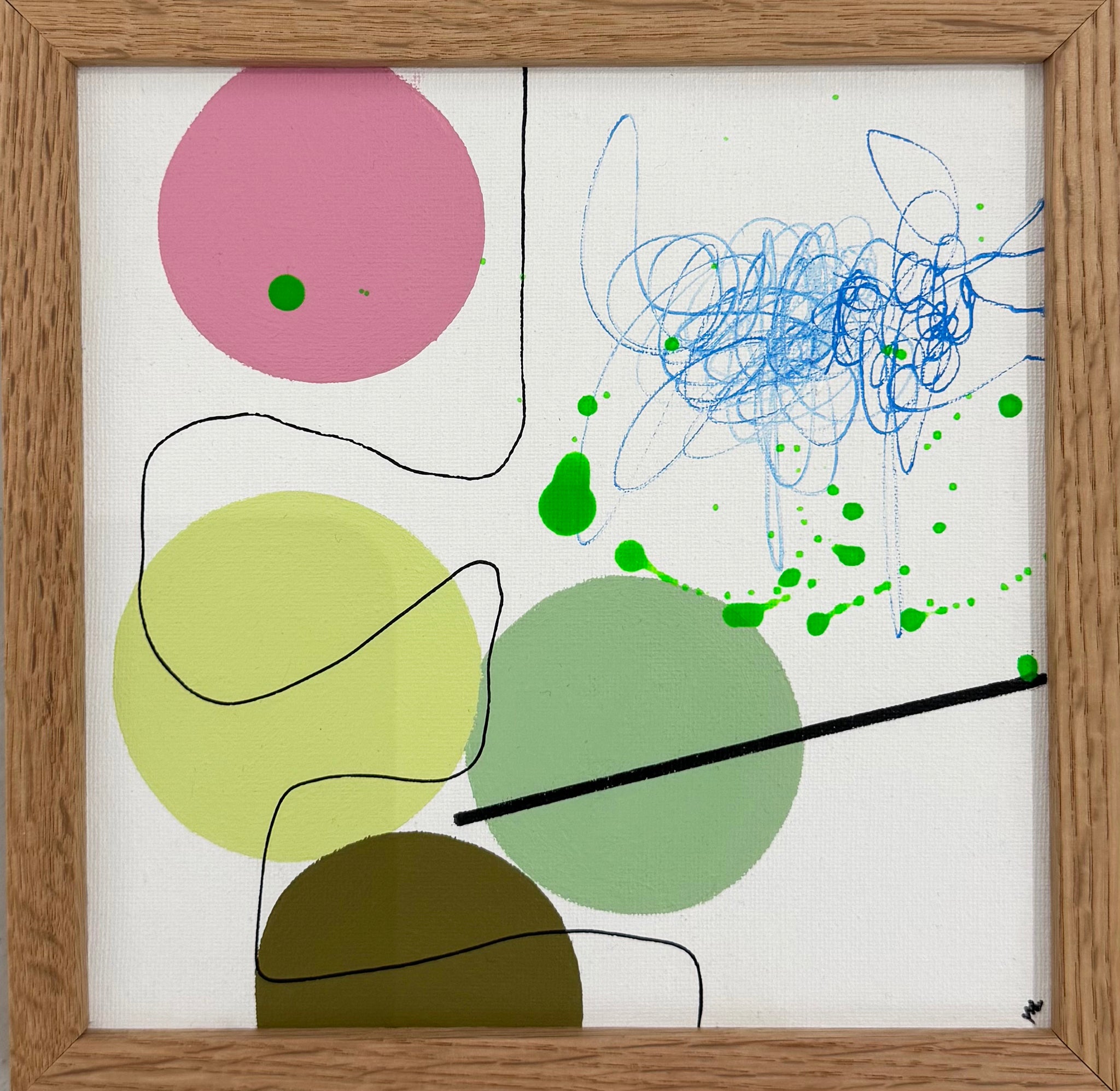 Maleri i ramme 20x20 cm