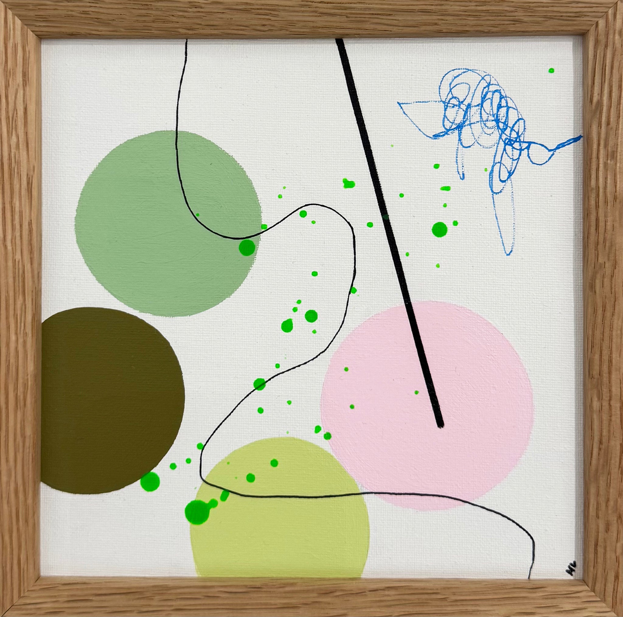 Maleri i ramme 20x20 cm