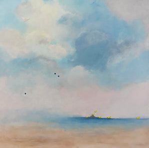 (New) Thoughts in the blue 80x80 cm